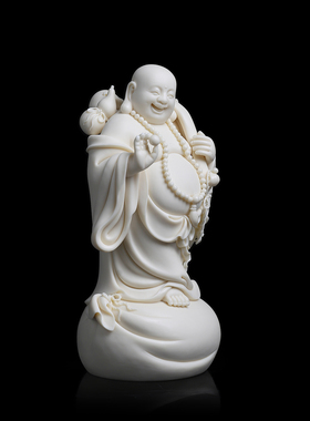 戴玉堂陶瓷林建胜《立布袋如意宝珠弥勒》非遗收藏高端艺术品摆件