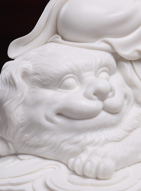 戴玉堂陶瓷地藏王菩佛像供奉家用佛摆件德化白瓷林弋新地藏菩萨像