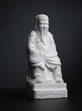 戴玉堂苏友德陶瓷摆件《福德正神土地公公神像》德化白瓷家用供奉