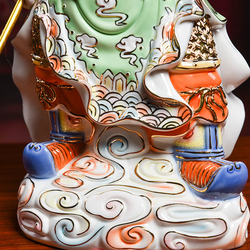 【感恩结缘优惠】釉下彩武财神关公神像家居饰品 - 图3