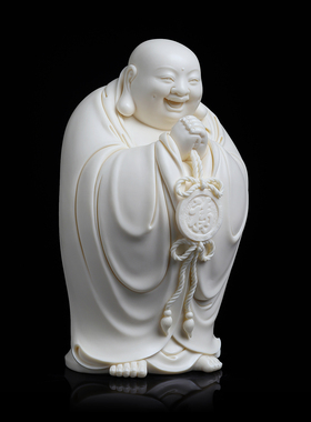 戴玉堂陶瓷林建胜《送福弥勒》非遗收藏笑佛开业送礼摆件家居饰品