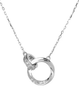 莫比乌斯环S999足银项链简约百搭