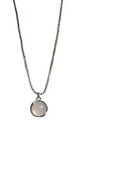 海蓝宝五件套项链百搭设计高级简约锁骨轻奢月光石白月光颈链吊坠