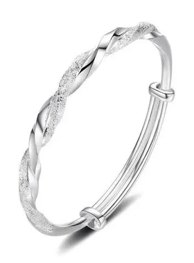 无尽的爱手镯小众女实心设计可调节不掉色简约莫比乌斯ins