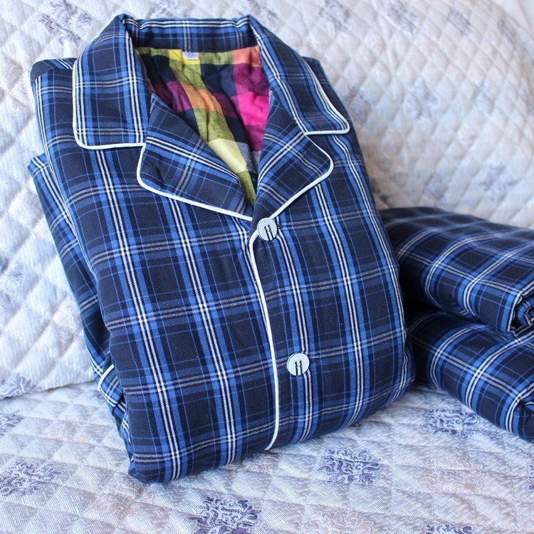 冬季夹棉棉睡衣套装纯棉老粗布男女士加棉家居服中老年衣裤二件套,淘宝优惠券,粉丝福利购,淘宝优惠卷