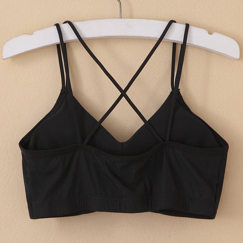 冰肌螺纹法式打底女冰丝聚拢夏裹胸 美想优品抹胸