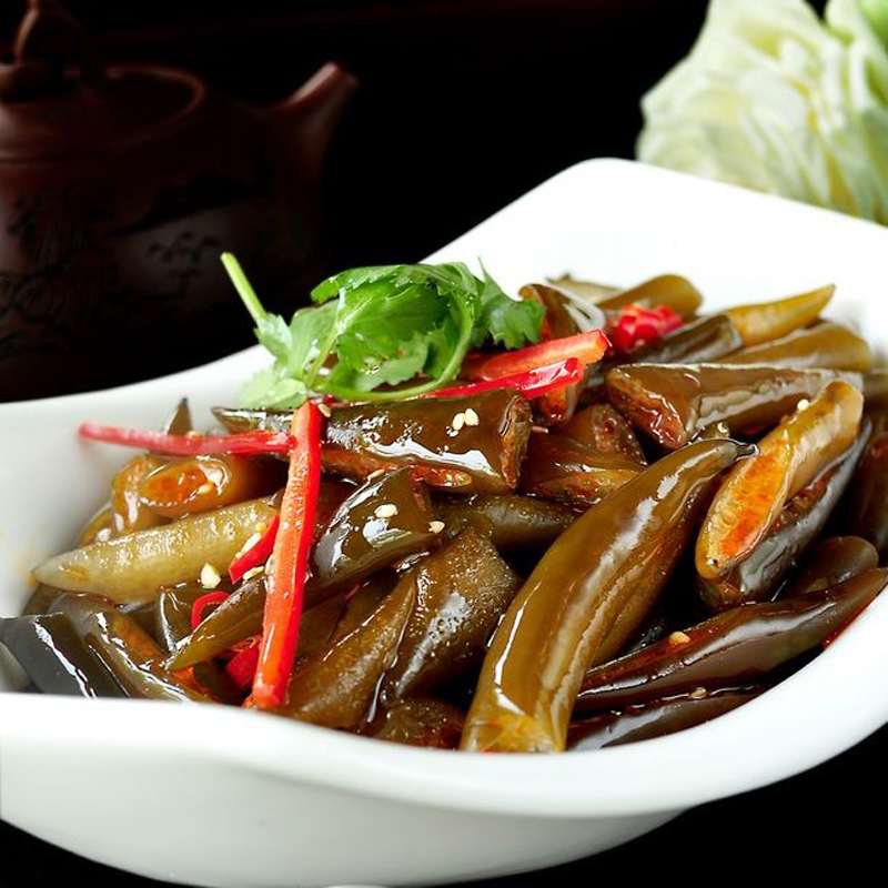 新鲜海茸丝海松茸干素食海龙筋海笋片海藻菜100克凉拌菜纯素干货 - 图1