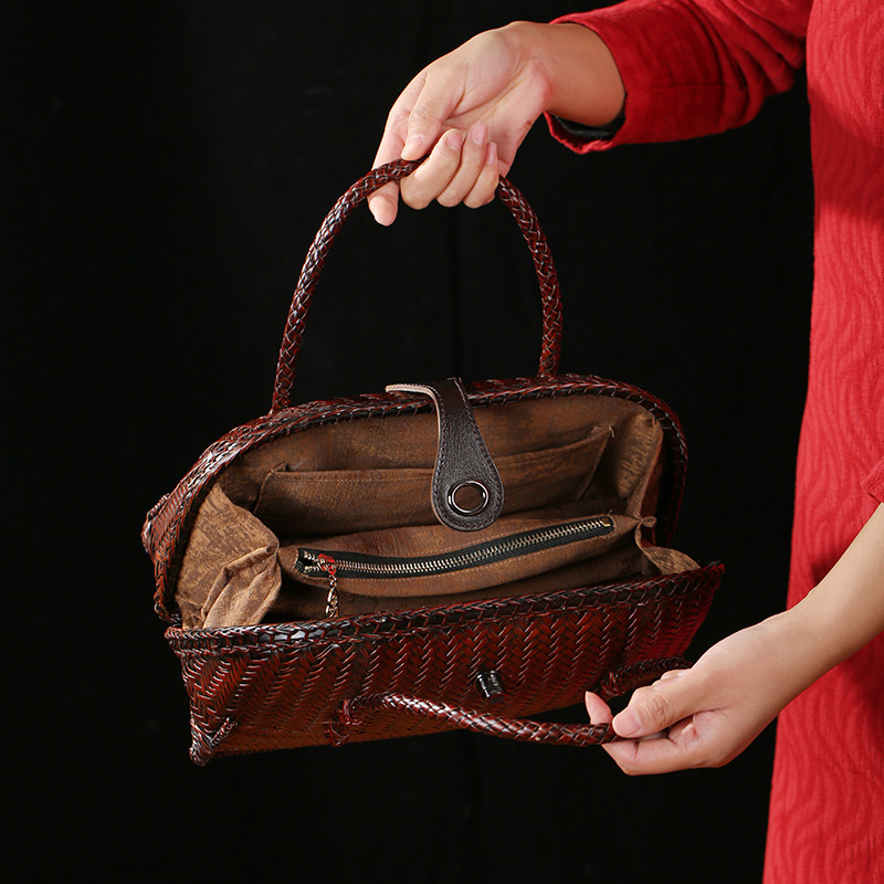 新品手工竹编女式手提竹子编织包中式复古挎包贝壳包篮子工艺品,淘宝优惠券,粉丝福利购,淘宝优惠卷