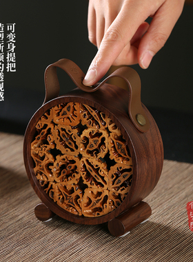 手工胡桃木核桃充电蓝牙音响音箱