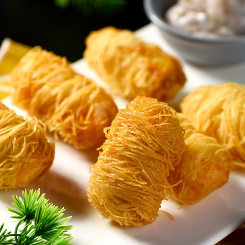 祥口福面包丝酥皮丝冷冻面包丝500g/包迪拜巧克力面丝烘焙半成品 - 图1