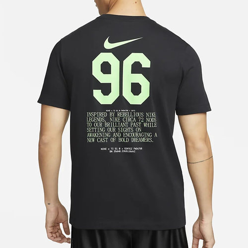 Nike/耐克正品夏季圆领印花男子运动短袖T恤 FD0053-010 - 图0