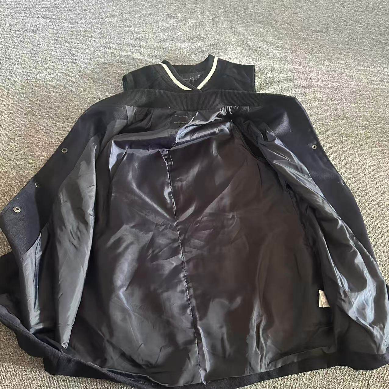 外贸日单男士秋冬学院风棒球服马甲 马夹运动夹克衫外套,淘宝优惠券,粉丝福利购,淘宝优惠卷