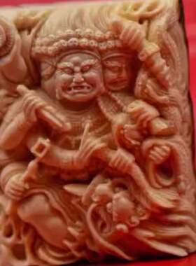 精品手工雕刻新款包挂天然材料