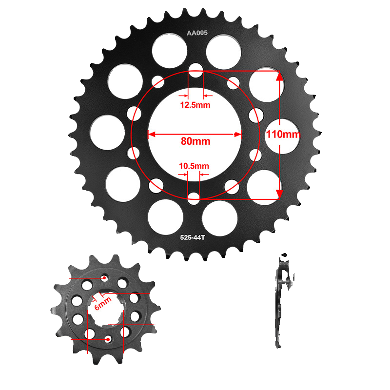 用本田沙都VT600C大小牙盘前后链轮静音油封链条套链摩托车配件 - 图3