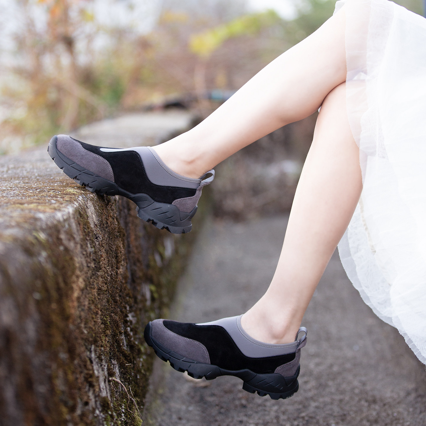 2026春秋新款休闲拼色乐福女圆头低跟深口单鞋舒适松紧口宽楦鞋子,淘宝优惠券,粉丝福利购,淘宝优惠卷