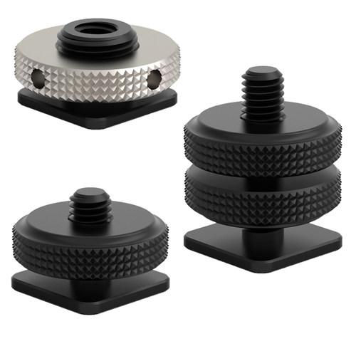 相机热靴螺丝转接座扩展手机夹冷靴转1/4螺口闪光灯座云台HA14 - 图3