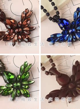 韩国饰品圣诞节礼物水晶项链