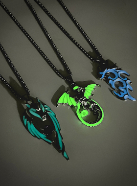 韩国蜡绳个性风潮夜光项链