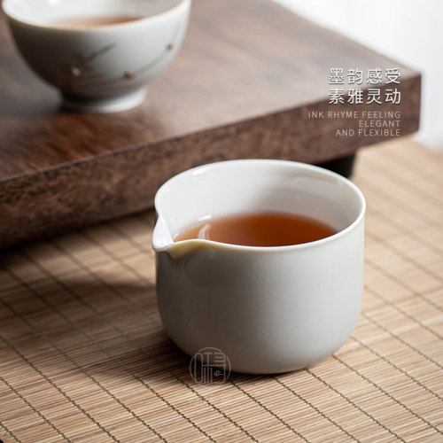 冰灰釉小圆公道杯｜无柄直口公杯茶海家用陶瓷功夫茶具分茶器匀杯 - 图2