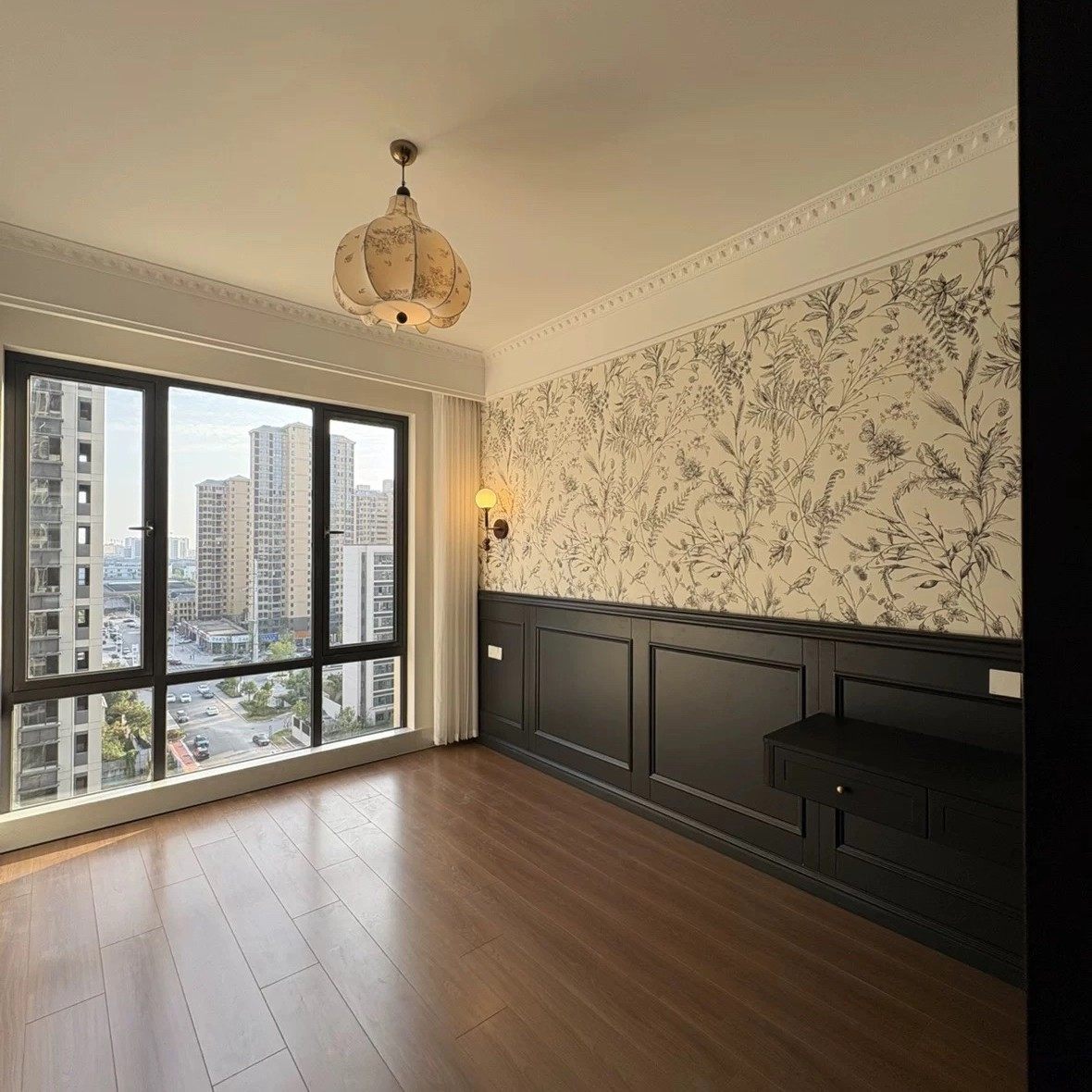 法式卧室床头背景墙纸黑白复古花鸟蝴蝶壁纸酒店名宿餐厅手绘墙布,淘宝优惠券,粉丝福利购,淘宝优惠卷