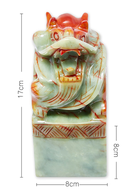 岫玉家居摆件办公室西北天然龙头