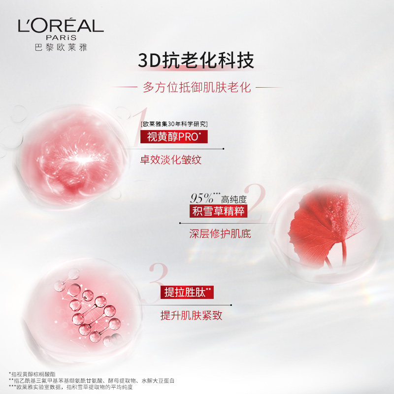 欧莱雅大红罐复颜视黄醇抗皱日霜 欧莱雅乳液/面霜