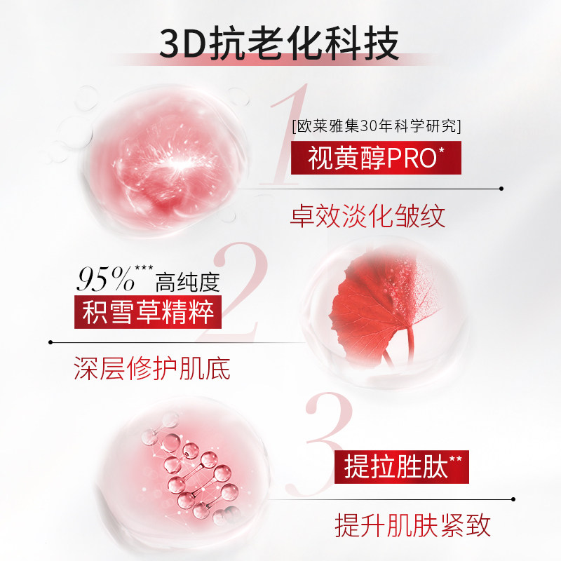 欧莱雅复颜水乳套装补水抗皱妈妈 欧莱雅面部护理套装