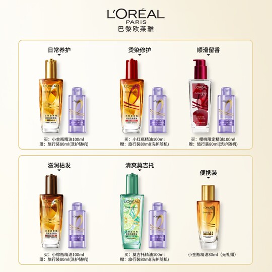 L'Oreal Little Golden Bottle Hair Care Essential Oil Improves Dry Hair