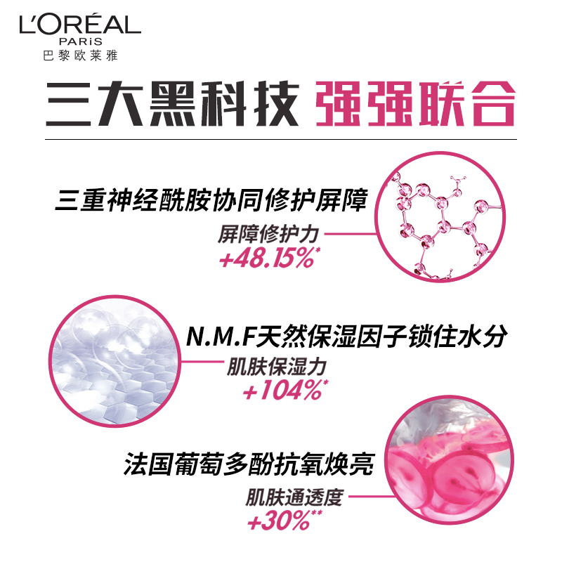 欧阳娜娜同款欧莱雅水绷带修护面霜 欧莱雅乳液/面霜