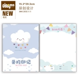 Карточка со следами рук и ног новорожденного, памятная карточка на 100 дней и полгода, специальная больничная карточка