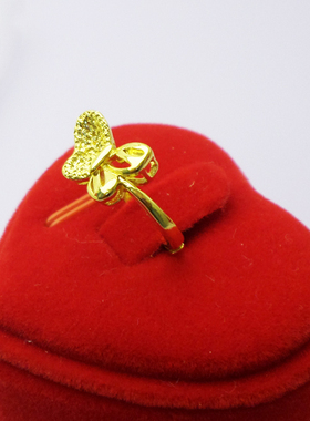 多款仿真假黄金镀金结婚庆镀金女款女士戒指花朵时尚持久不掉色