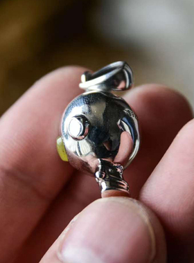 SAMTAO朱砂项链男女编绳吊坠S925银奥特曼80回忆可爱手工挂件包邮