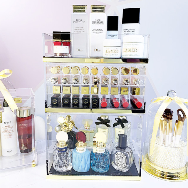 Internet celebrity multi-functional acrylic cosmetic storage box