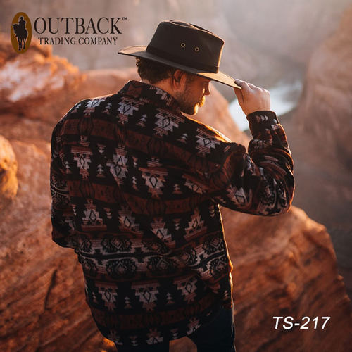 美国进口OUTBACK西部纯棉油布防水牛仔帽澳洲牛仔骑士帽 - 图3