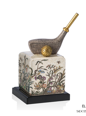 茱莉安陶瓷配铜书挡法式