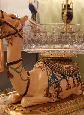 桌面摆件茱莉安手工彩绘骆驼法式