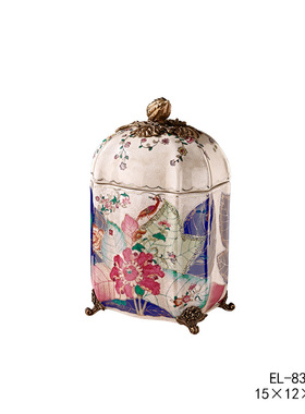 茱莉安欧式奢华陶瓷加铜重工雕刻