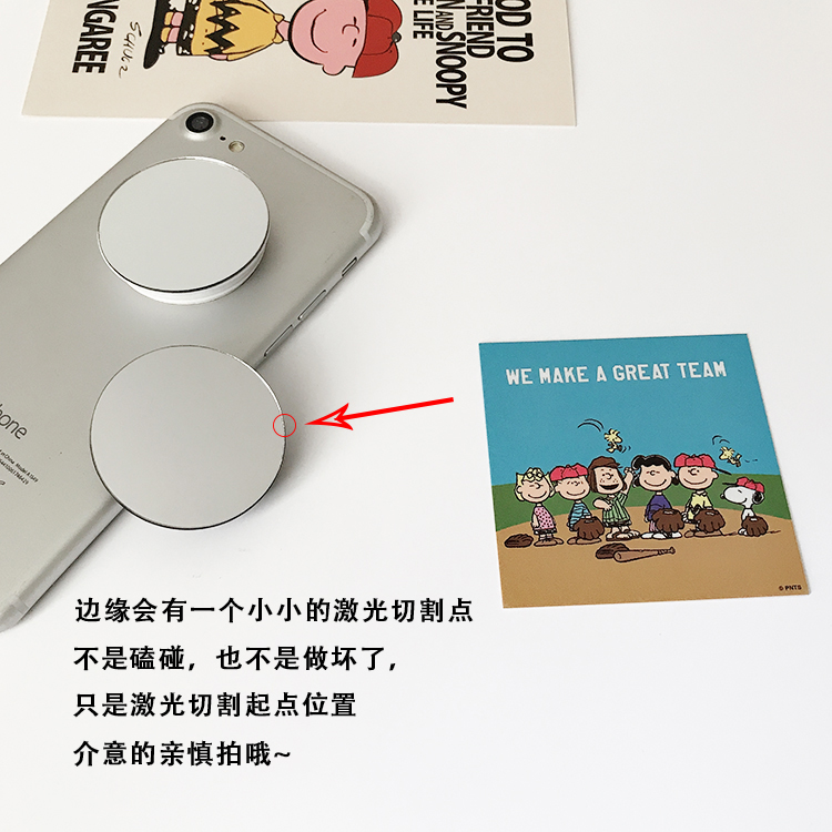 镜面纯色气囊支架伸缩桌面气垫手机懒人支架简约补妆照镜子指环扣,淘宝优惠券,粉丝福利购,淘宝优惠卷