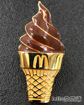 McDonalds Badge Pins McDonalds Coffee Color Cylinder Ice Cream Commemorative Badge PIN Brooch Badge Badge