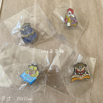 McDonalds badges pins Four tips Souvenir Badge Milkshake Big Brother Burger God Steal Big Bird Sisters Full Set of 4