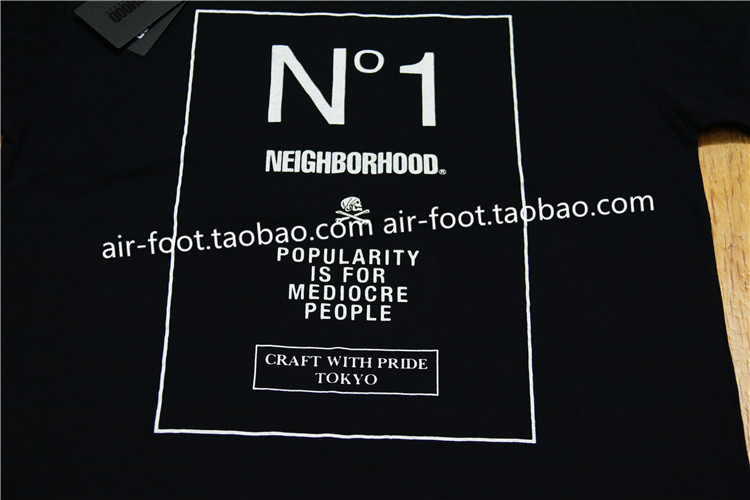 NEIGHBORHOOD x RUDO/C-TEE.SS 5周年纪念短袖T恤 大方框NO.1 - 图0