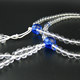 Wonderful Lotus Japanese Royal Rosary Nichiren Lotus 108 beads white crystal blue crystal Oda scroll room