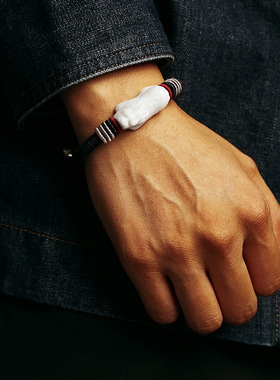 龙结翡翠貔貅手链A玉兔年手绳编