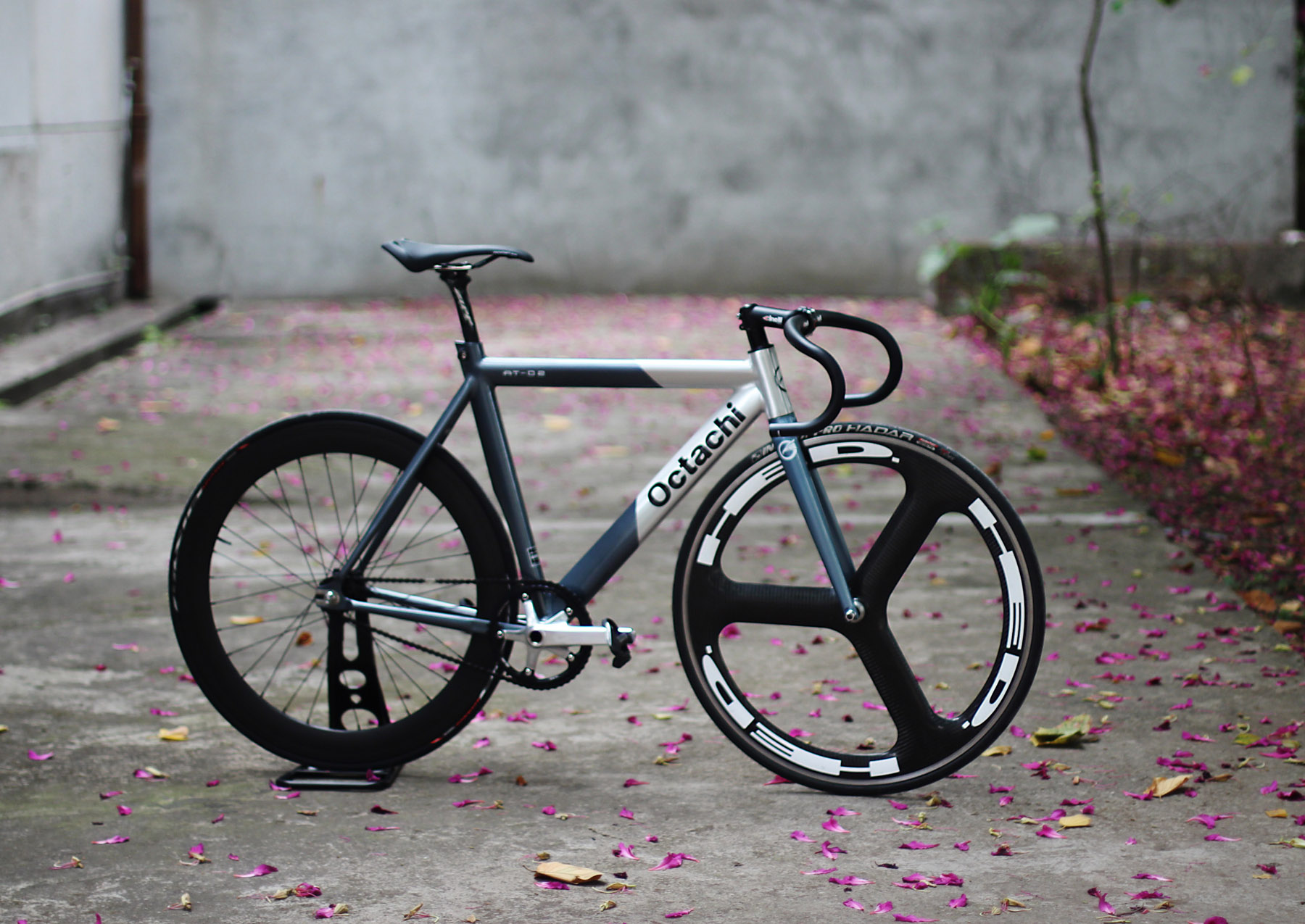 @BIKE FIXED GEAR Octachi AT-02 车架组 银灰 - 图1