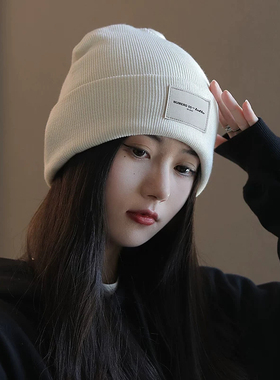 冬季女加厚保暖毛线帽显脸小