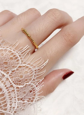 不褪色新年节节高升戒指