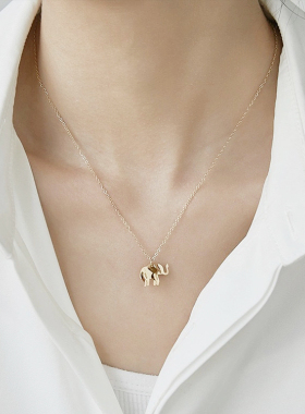 不褪色大象洗澡可带可爱项链