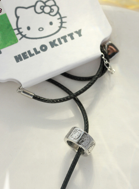 三丽鸥正版凯蒂猫真金项链手链