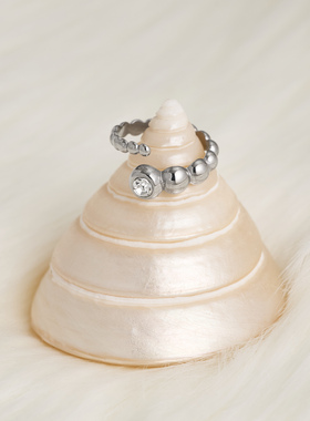 【DASEIN】港式港风复古怀旧指环防水防汗不掉色毛毛虫开口戒指