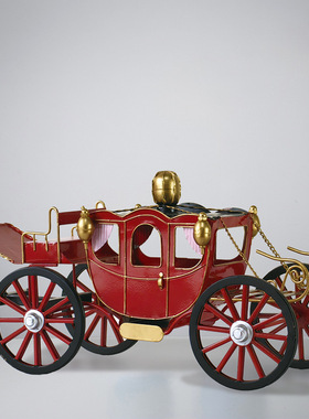 童话皇家宫廷南瓜马车模型摆件